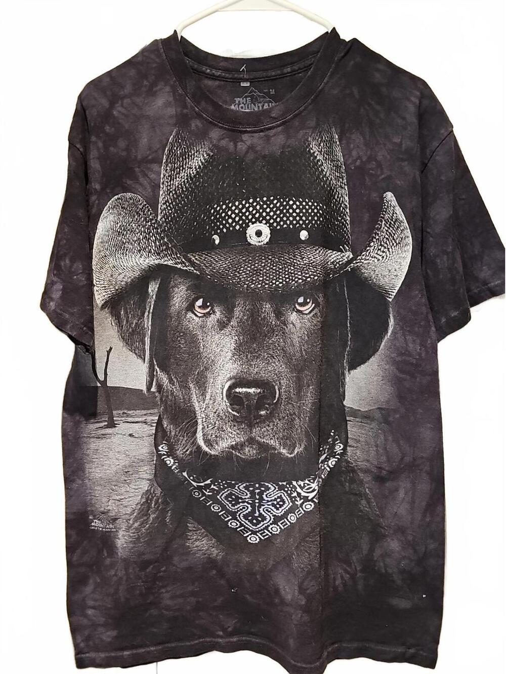 The Mountain Size M Labrador Retriever Cowboy Dog Shirt Animal Bandana Hat